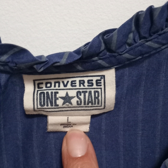 Converse blue pinstriped summer dress - Picture 3 of 5